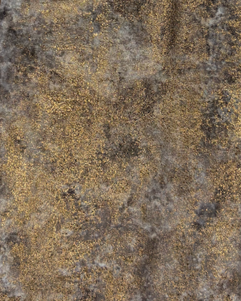 SSI Custom Drapery Panel - Brown with Gold Metallic