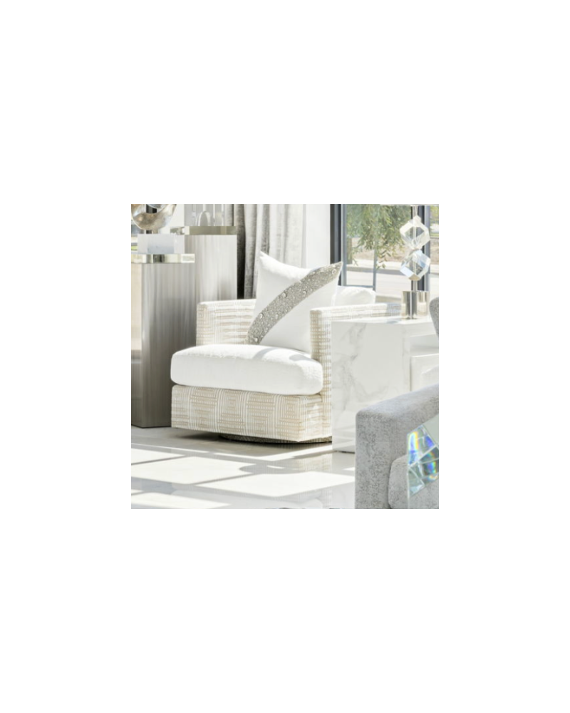 Silver Bead Pillow -White