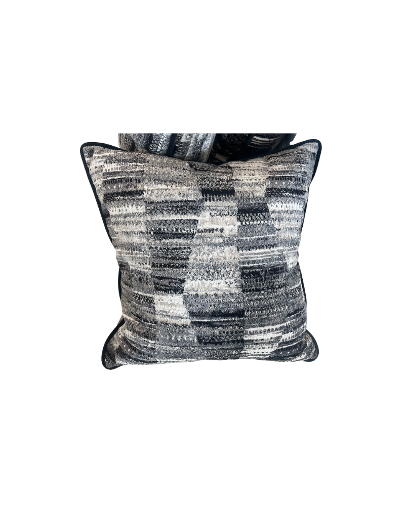 Sofa Pillows 22x22-Black and Cream