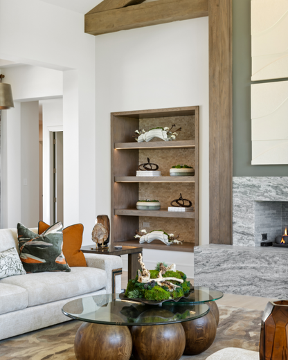 Custom Floral - Arches, White