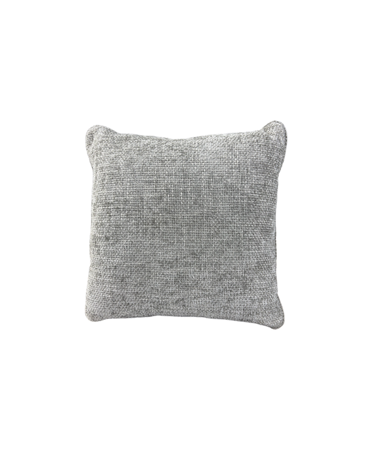 Silver Crosshatch Pillow