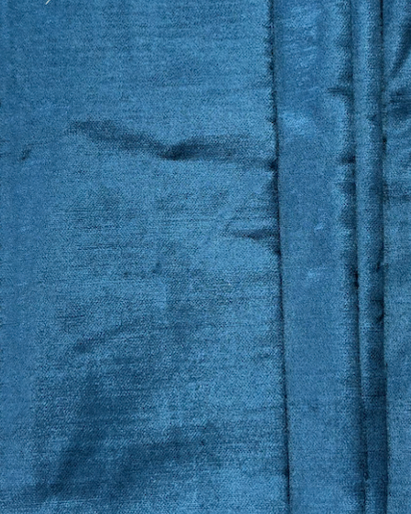 SSI Custom Drapery Panel - Teal Velvet