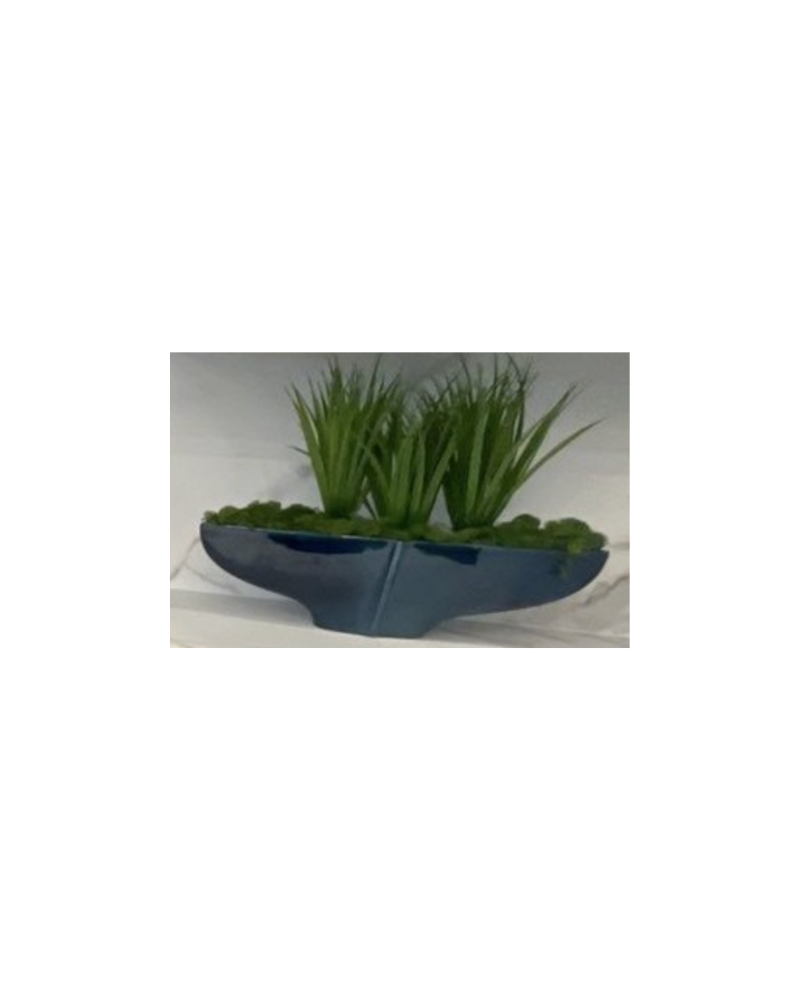 Small Teal Vase Floral