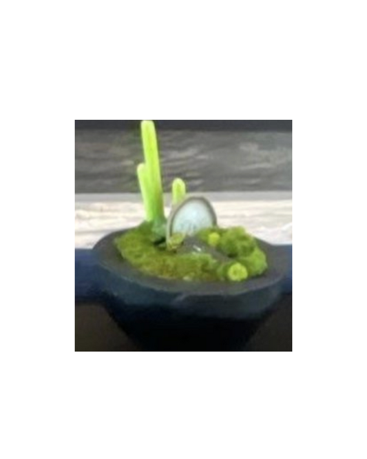 Carbonized Black Bowl Foral