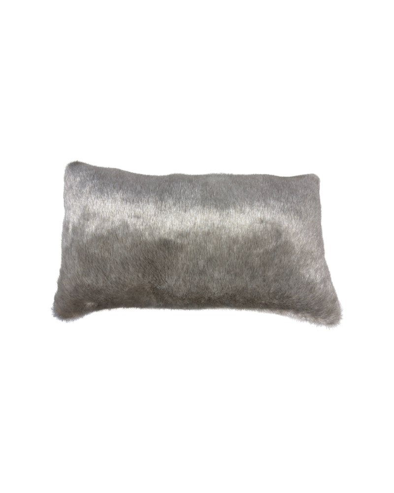 Silver Fur Pillow
