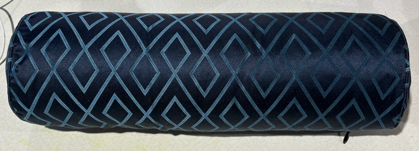 Navy Diamond Bolster - Blue