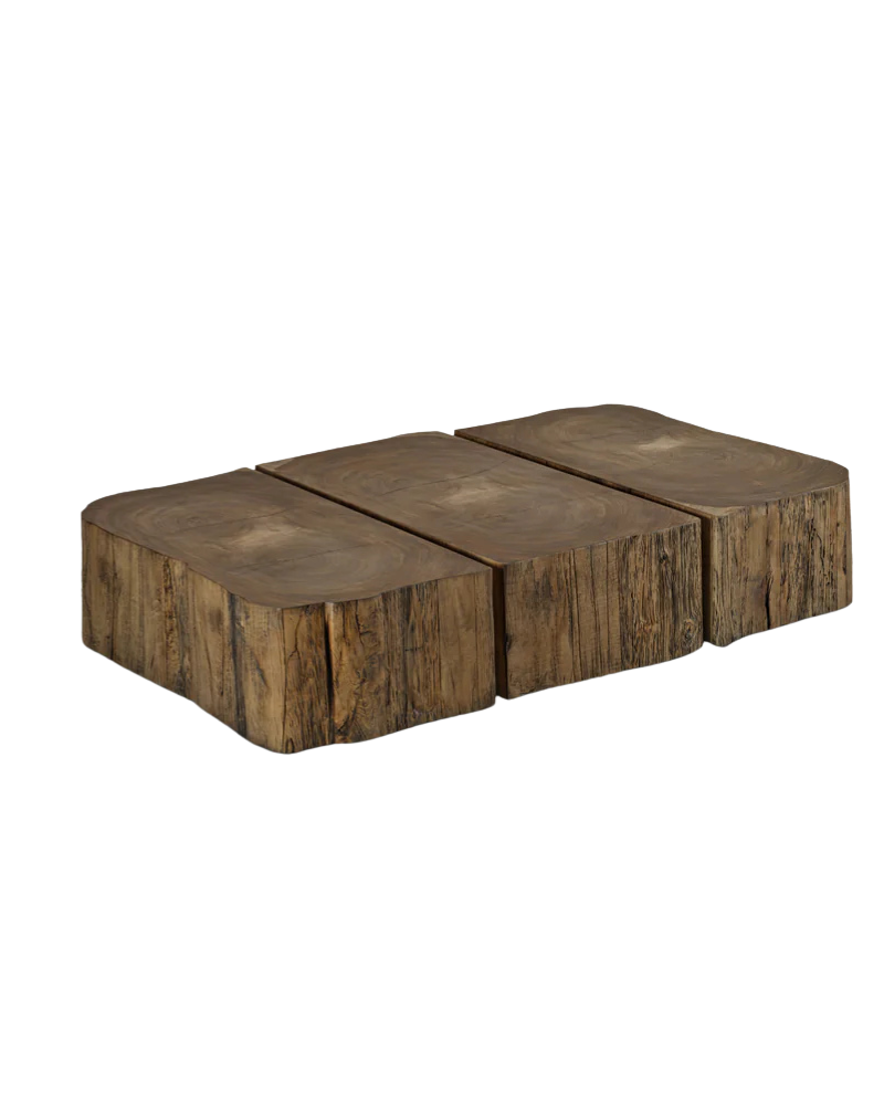 Wood Coffee Table-Brown