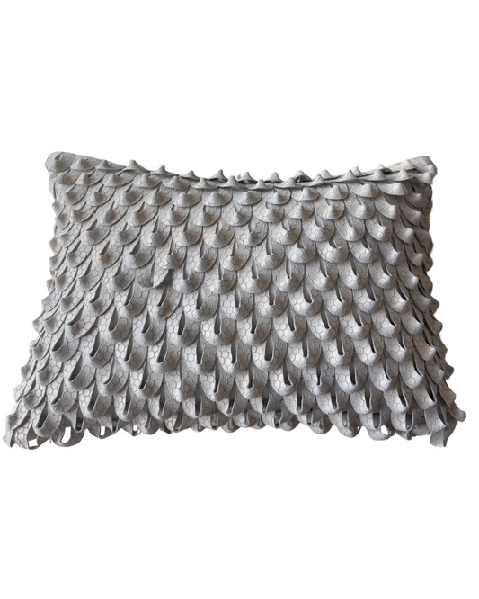 Velvet Hide Pillow - Ivory