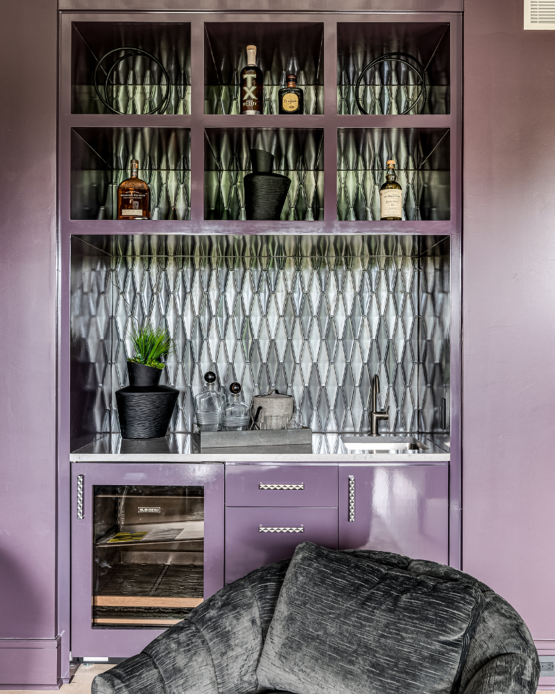 Custom Floral - Black Vase