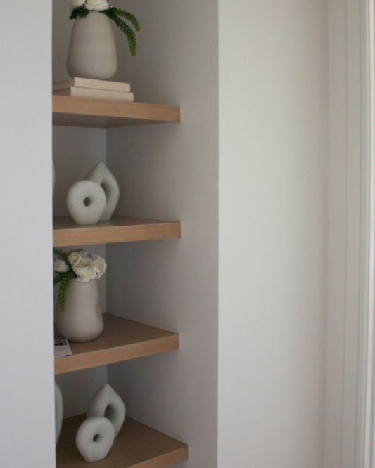 Custom Floral - Cream Pinch Vase