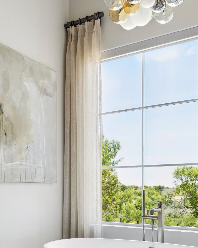 Drapery Panels - Ivory Gold Sheer