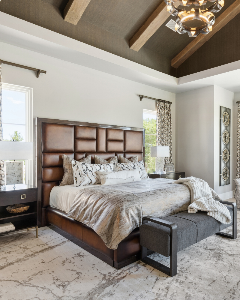 Havana Grid - Leather King Bed